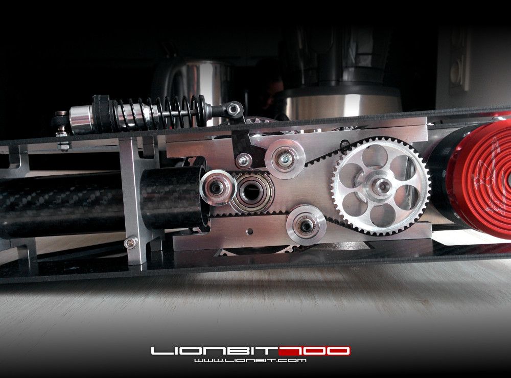 Das fertige Heckrotorgetriebe